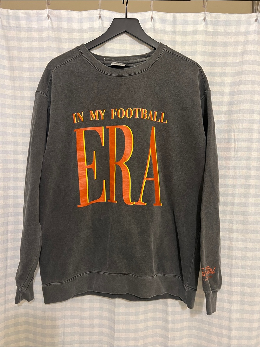 “In My Football Era” Charcoal Crewneck Sweatshirt